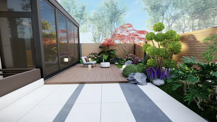 上海市闵行区富业路某宅花园