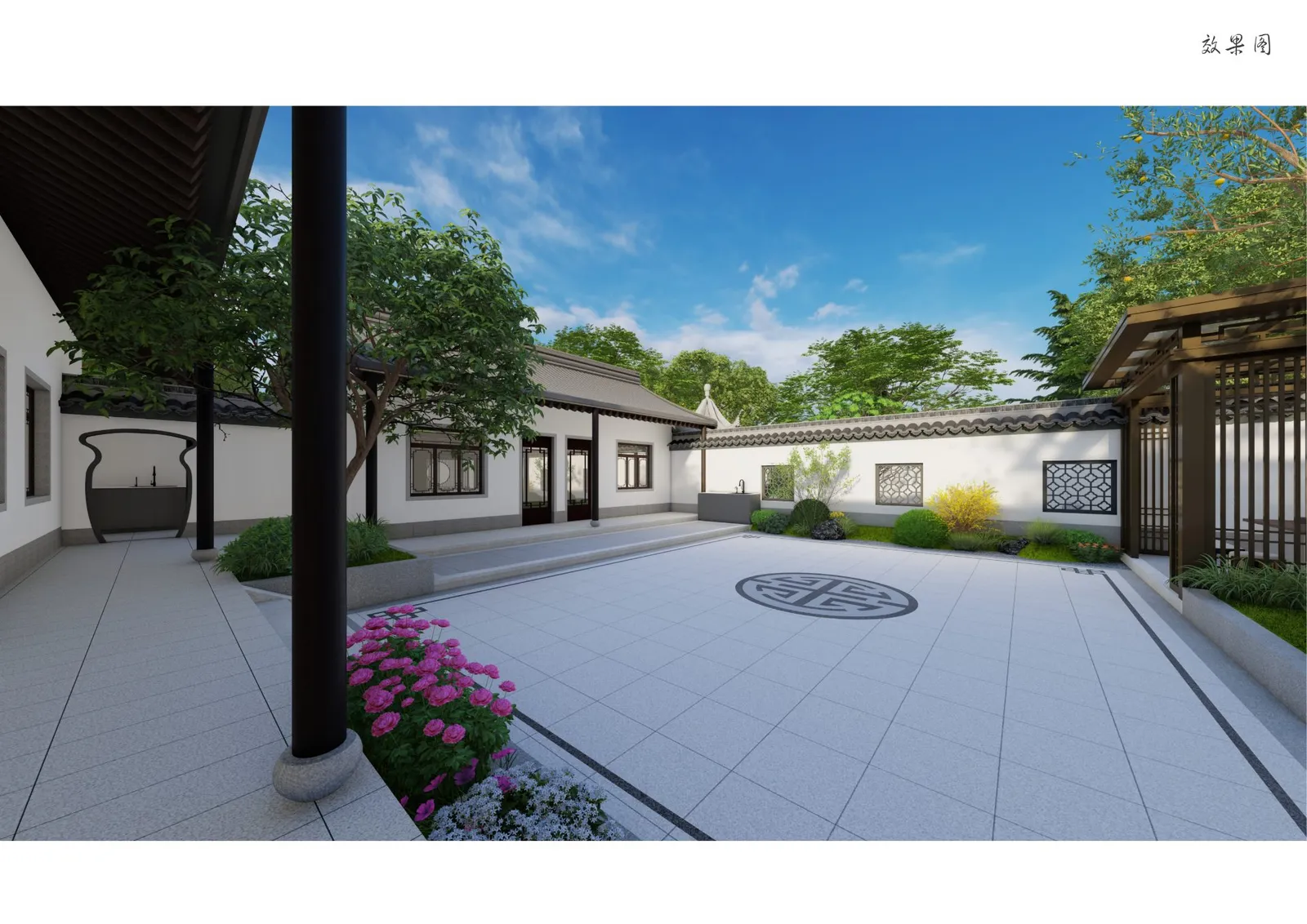 甘肃张掖某宅花园景观方案