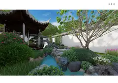 甘肃张掖某宅花园景观方案