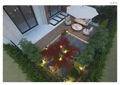 上海浦东前滩某宅花园景观