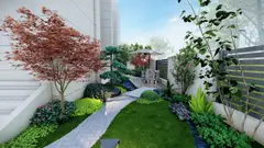 江苏泰州某宅庭院