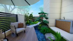 江苏泰州某宅庭院